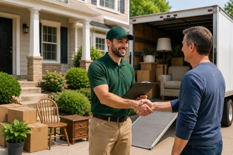 Junk removal expert providing a free on-site quote in Pueblo CO